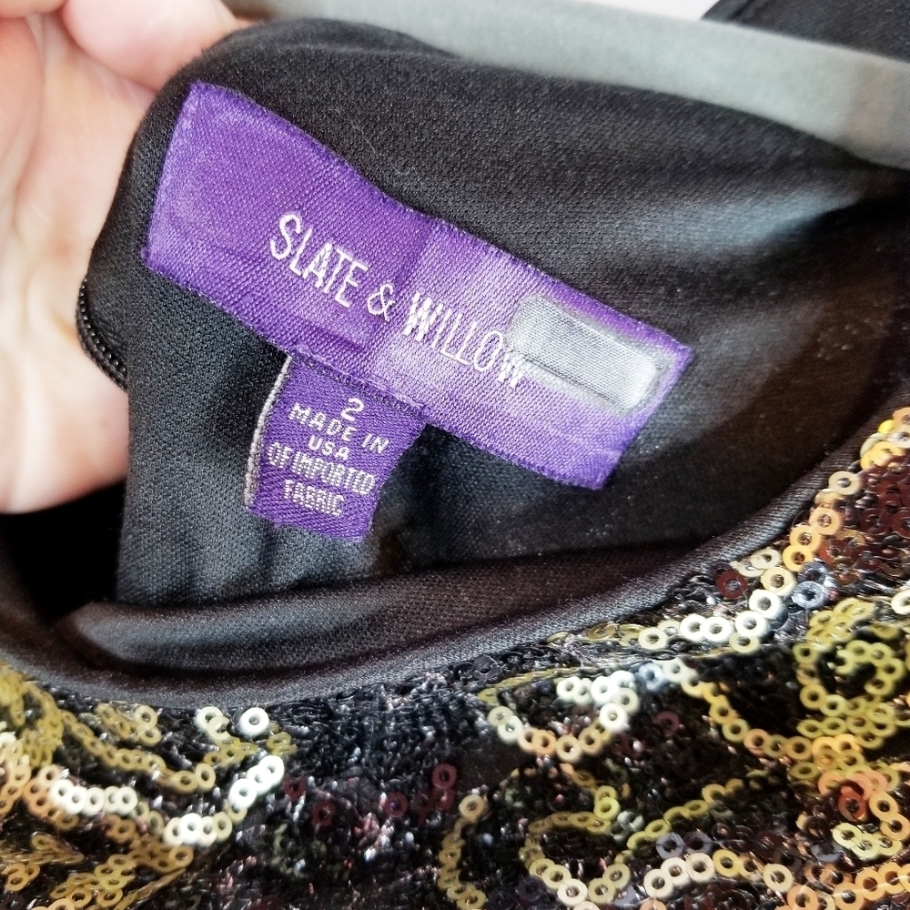 Slate & Willow Mae Sequin Shift Dress - Picture 6 of 9